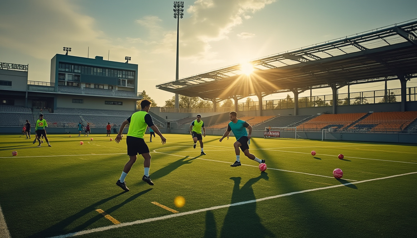 découvrez des séances et circuits d'exercices de passes en mouvement au football adaptés à tous les niveaux pour améliorer votre technique et votre coordination sur le terrain.