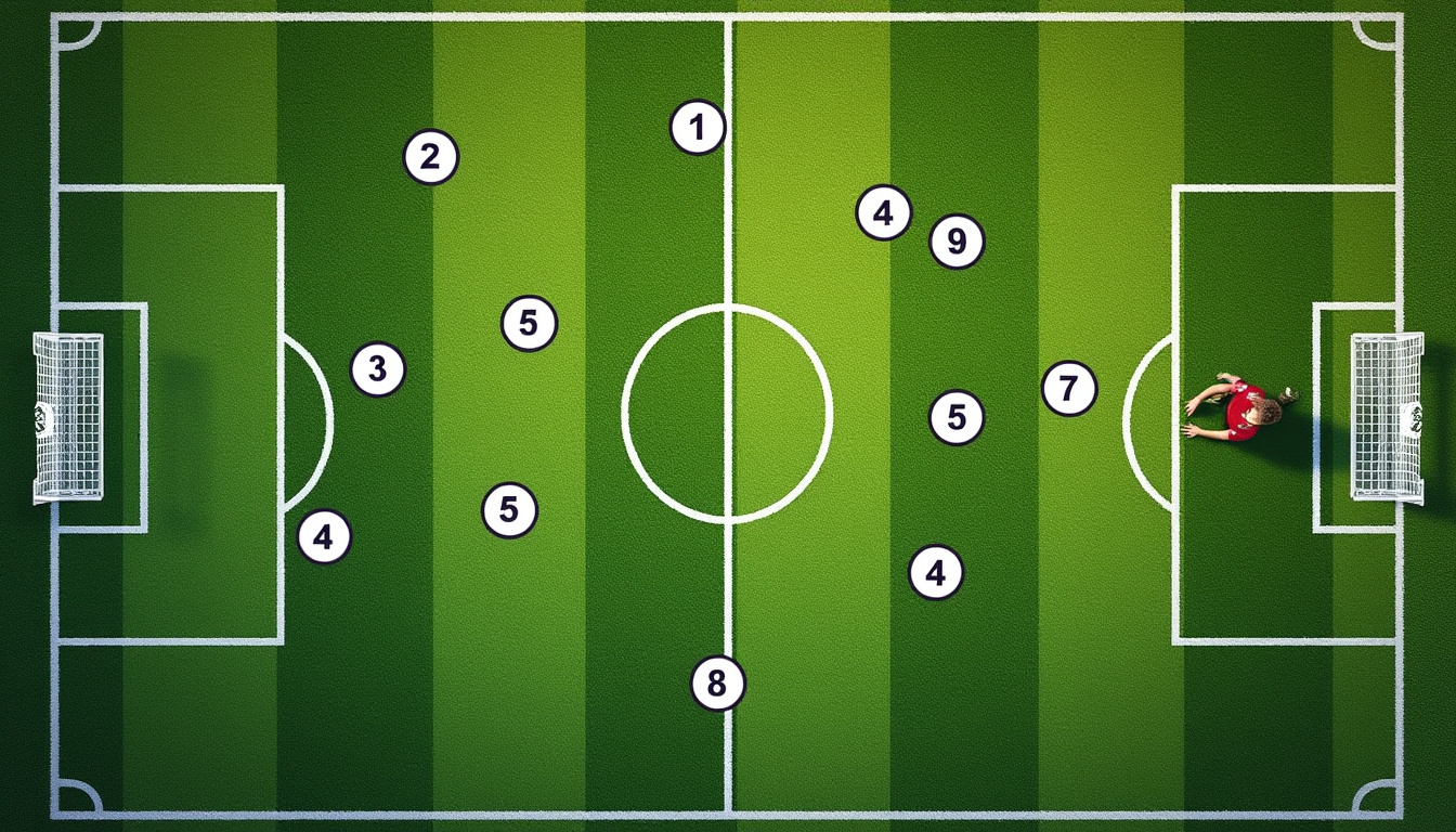 découvrez les différents postes au football avec les noms, numéros et rôles spécifiques de chaque joueur pour mieux comprendre leur importance sur le terrain.