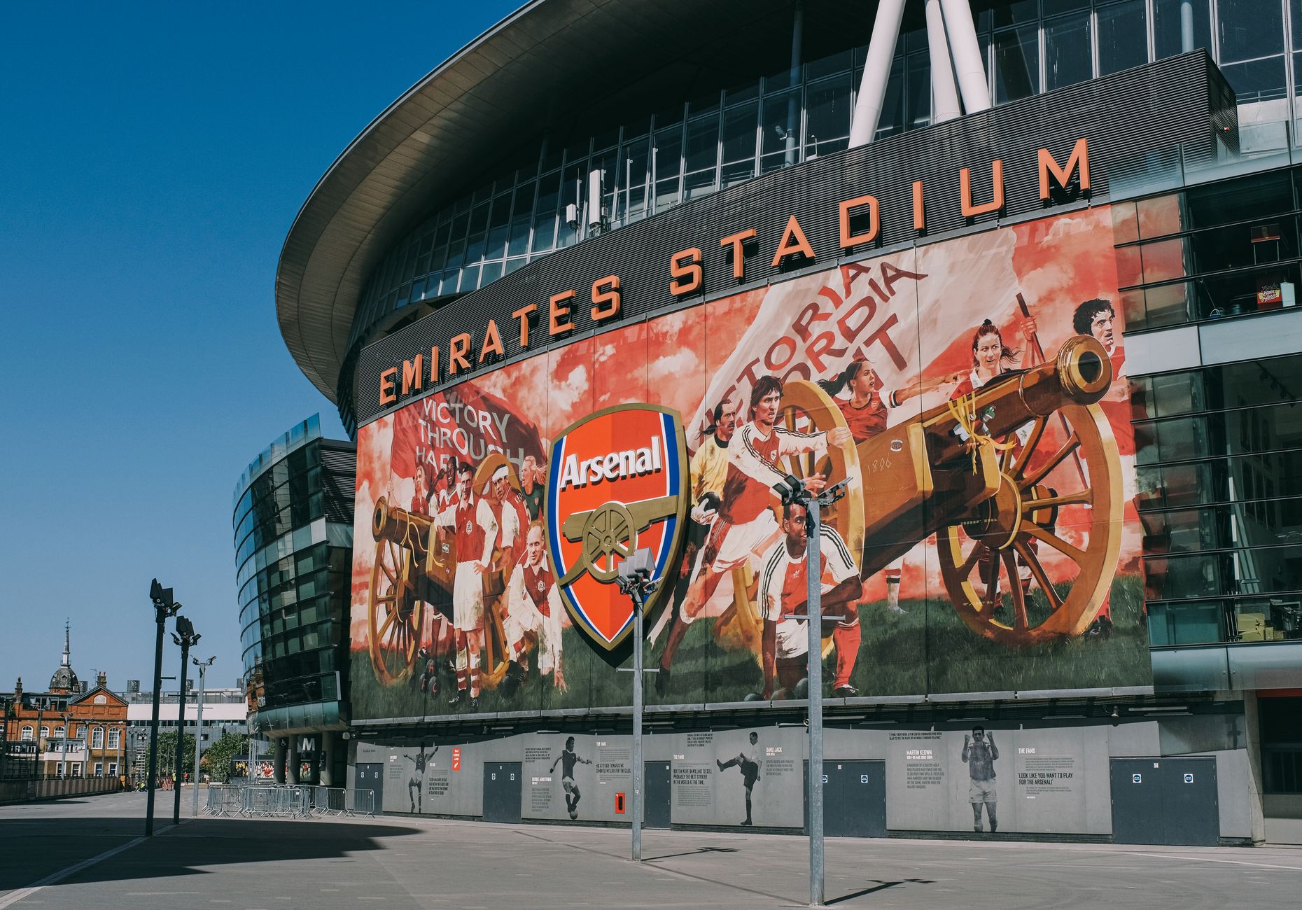 Arsenal Football Club effectif, classement — équipe d'Arsenal célébrant une victoire