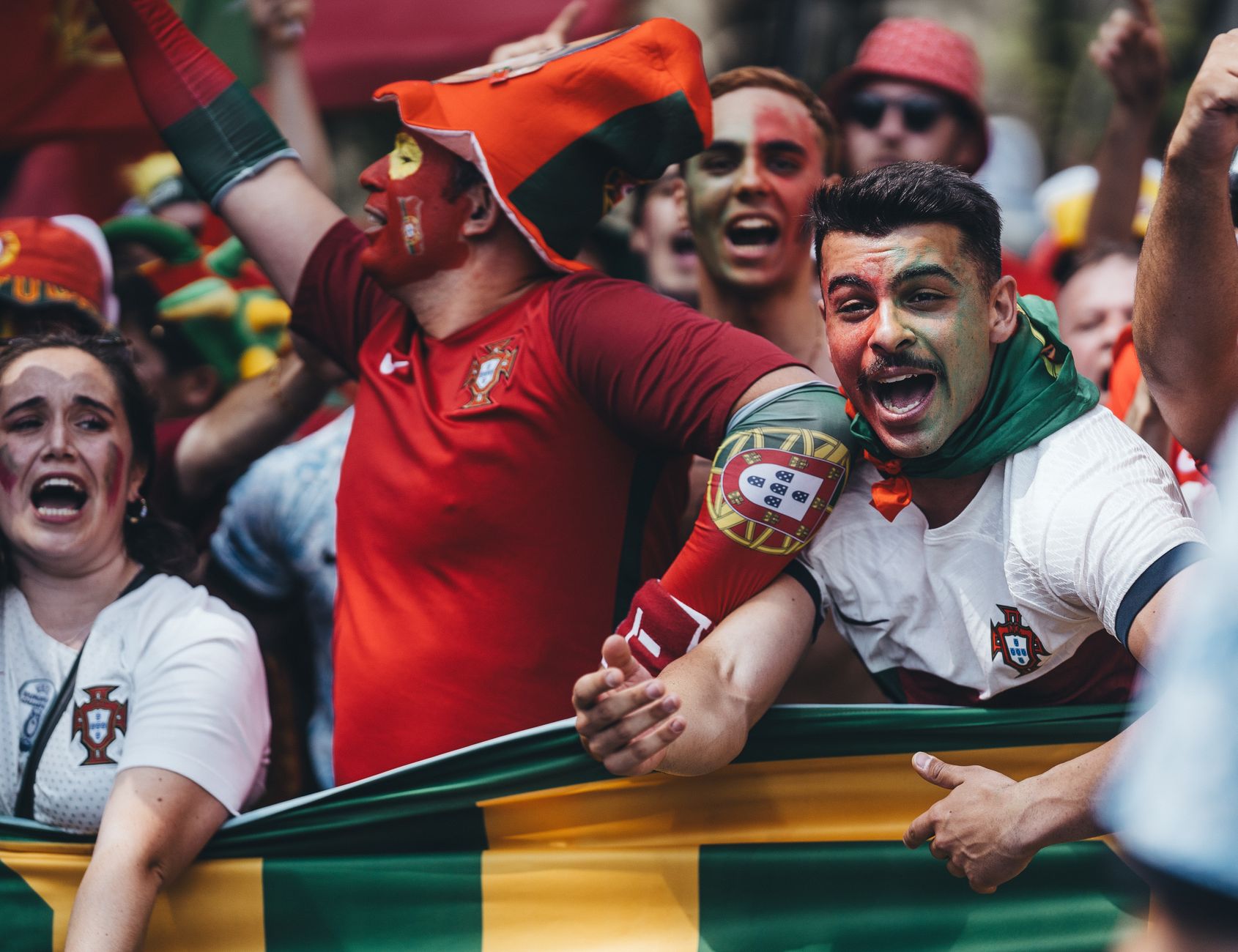 Équipe du Portugal de football — joueurs de l'équipe du Portugal célébration