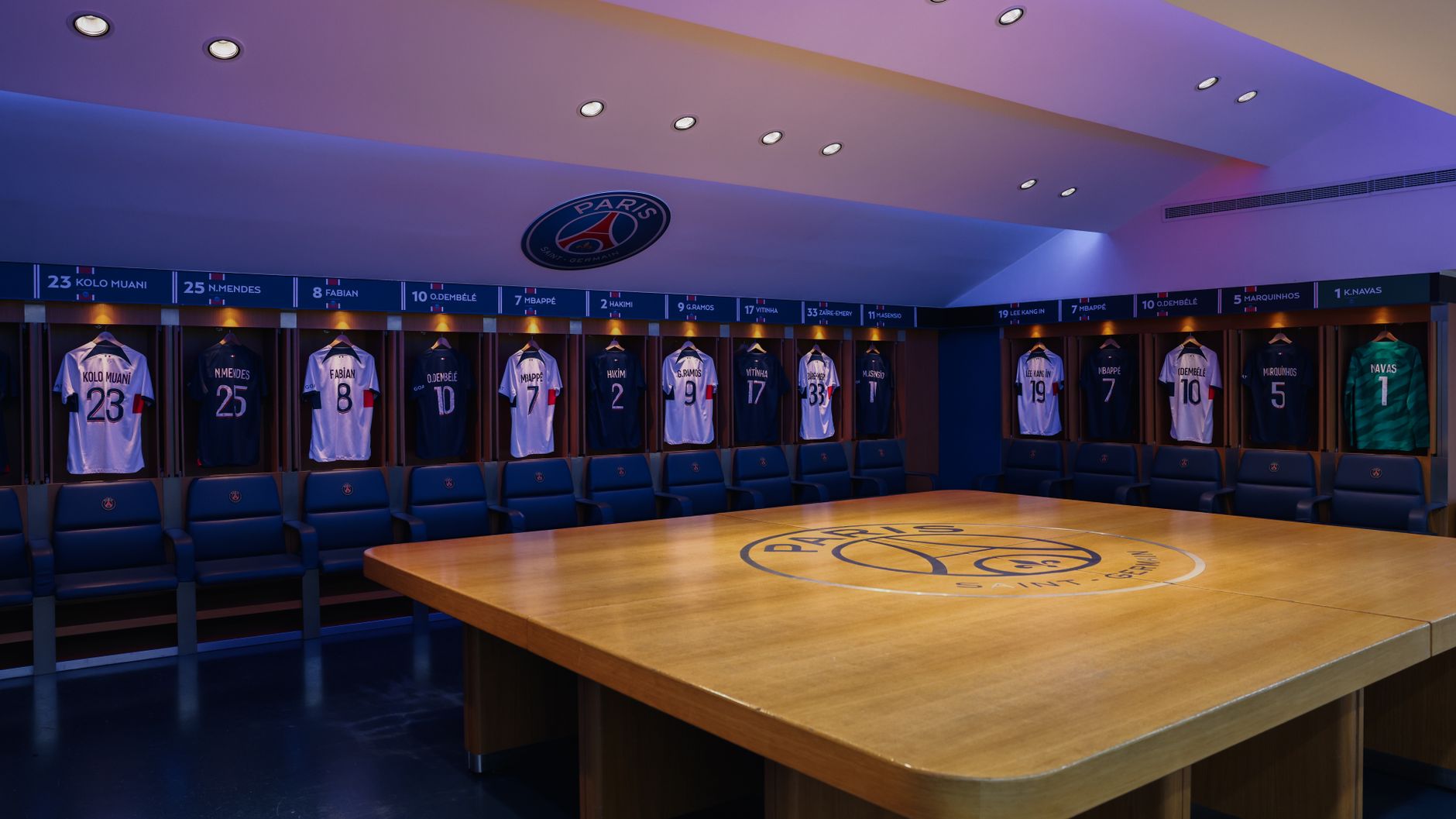 PSG en Ligue des champions — célébration équipe Paris Saint Germain